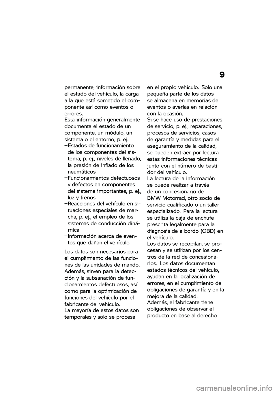 BMW MOTORRAD R 1250 RS 2020  Manual de instrucciones (in Spanish) �@
���	�
�������" �����	�
����� ����	��� ������ ��� ������
���" �� ���	�\b�� �� �\f�
� ����# ���
����� �� ���
�&������� ��� ��