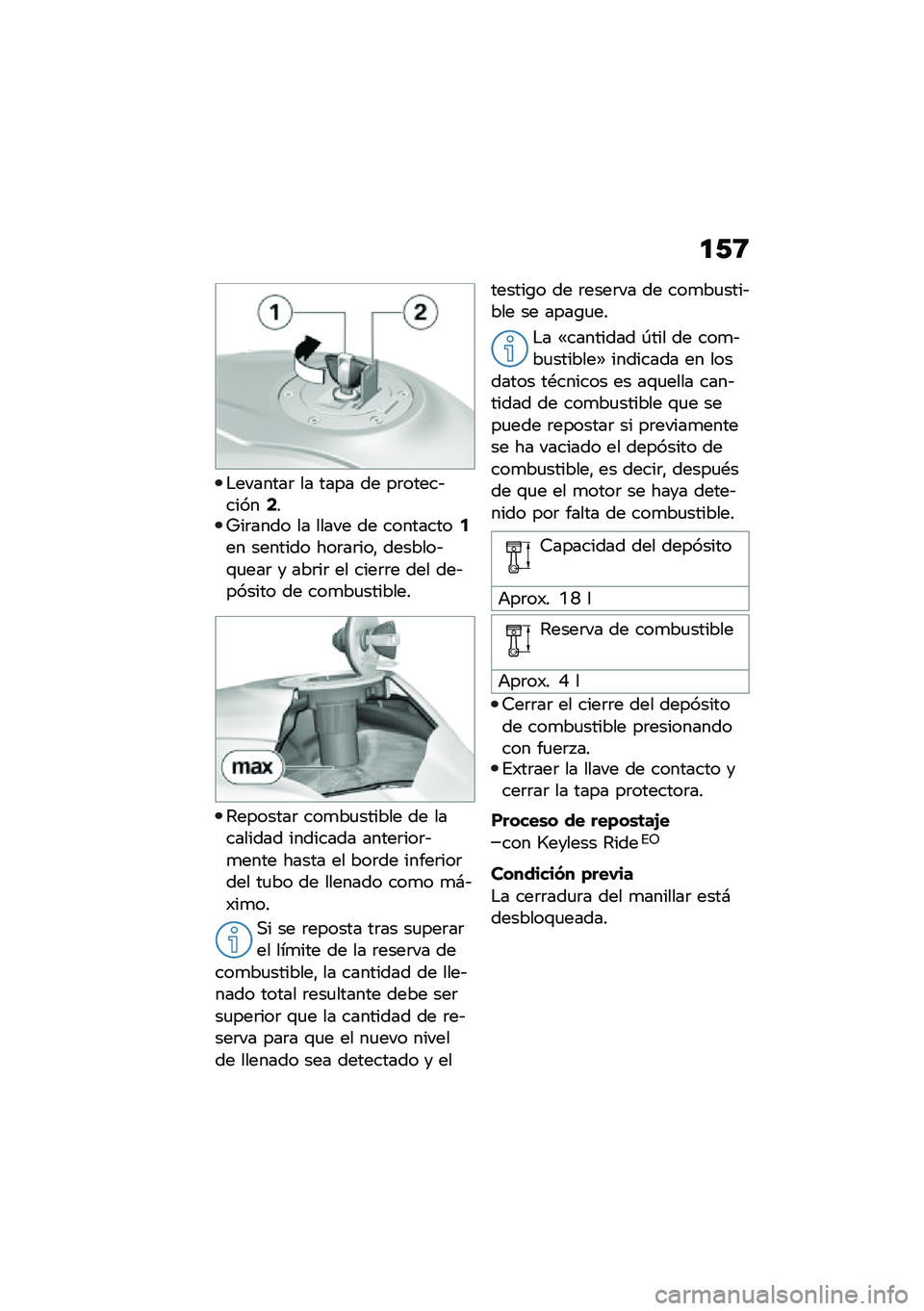 BMW MOTORRAD R 1250 RS 2020  Manual de instrucciones (in Spanish) �
�0�;
�$�������	 �� ���� �� ��	�����&�����7��^��	���� �� ����� �� ���������5�� ������� ���	��	���" �������&�\f�
���	 � ���	��	 