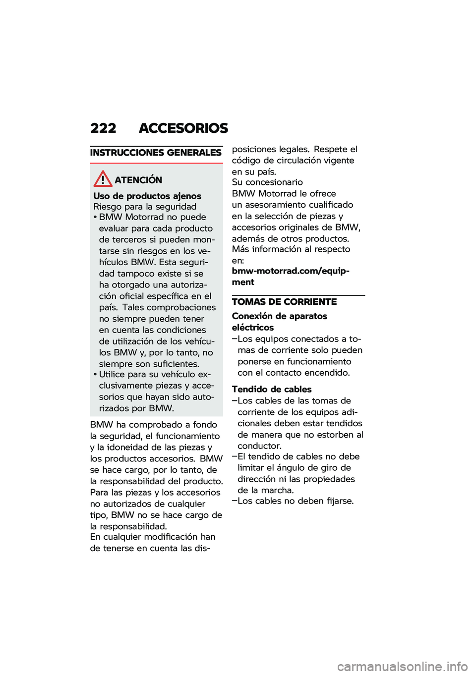 BMW MOTORRAD R 1250 RS 2020  Manual de instrucciones (in Spanish) ��� ��������\f��
�\f�
�������\f��
�� ���
������
��������
�Q�\b� �� �)����\f��	��\b ��2����\b�2����\b� ���	� �� ���\b�
�	������� ���