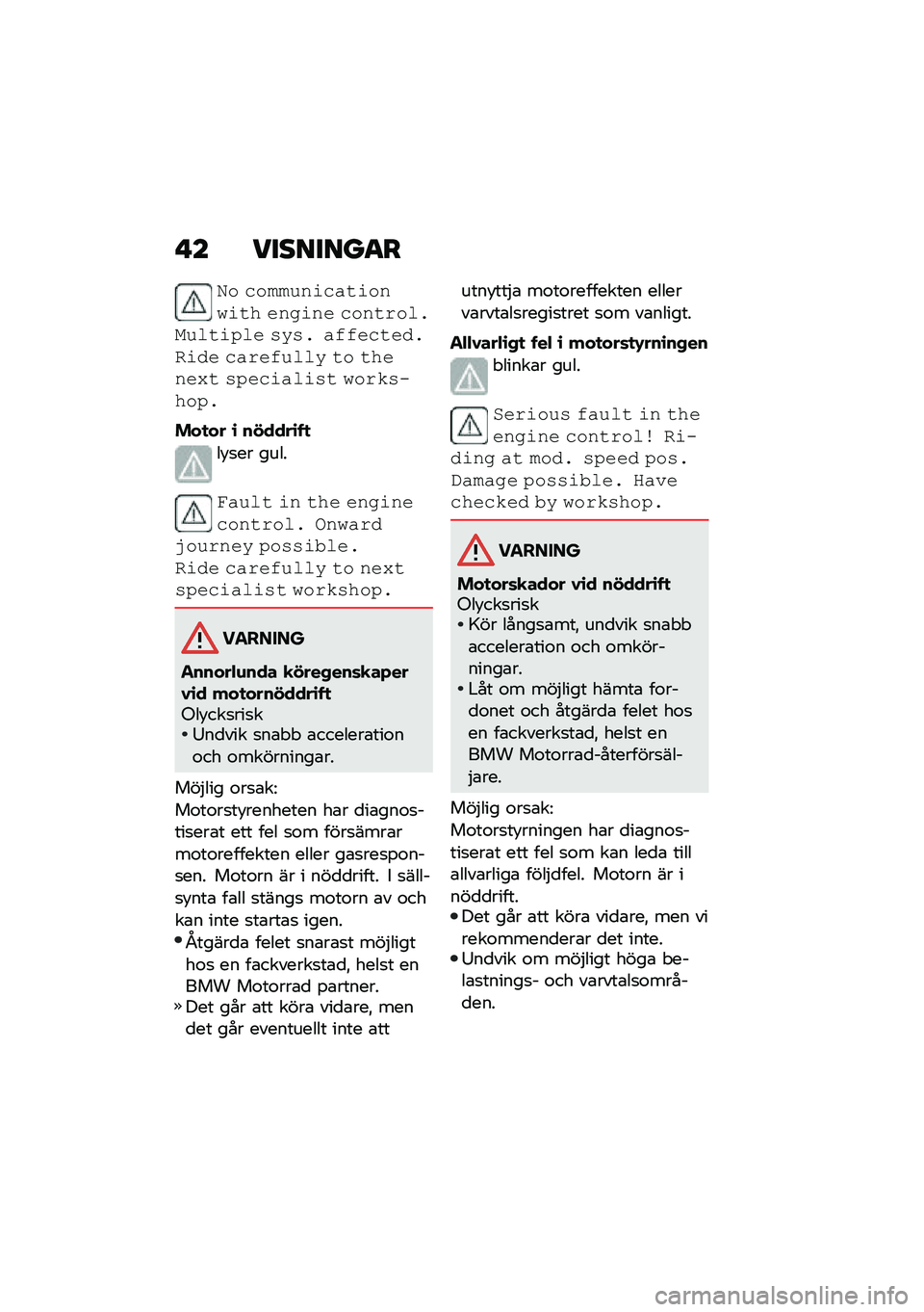 BMW MOTORRAD R 1250 RS 2020  Instruktionsbok (in Swedish) �!� ��������
�
�"�\f �\b�\f���!���\b��
��\f����
� ������ �\b�\f��
��\f�	���!�	�
���	� ���� ��%�%��\b�
����
��� �\b����%�!�	�	� �
�\f �
�����0�
 ��