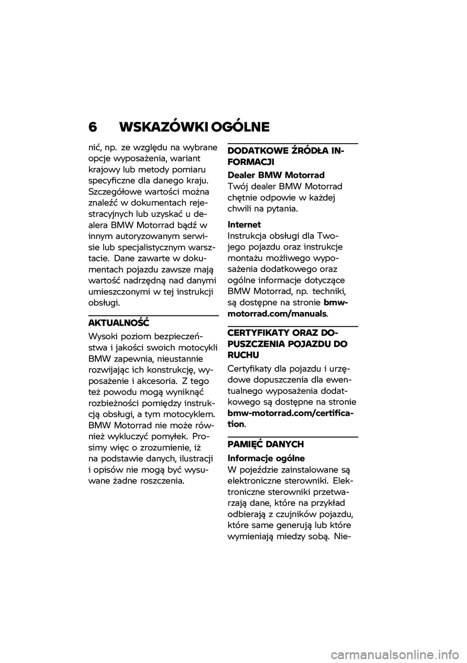 BMW MOTORRAD R 1250 RS 2020  Instrukcja obsługi (in Polish) �: ��������� ������
����
 ���! �� �����	�
� �� ���&��������%� ������������
 �����������%��� ���& �\b����
� ���\b���������