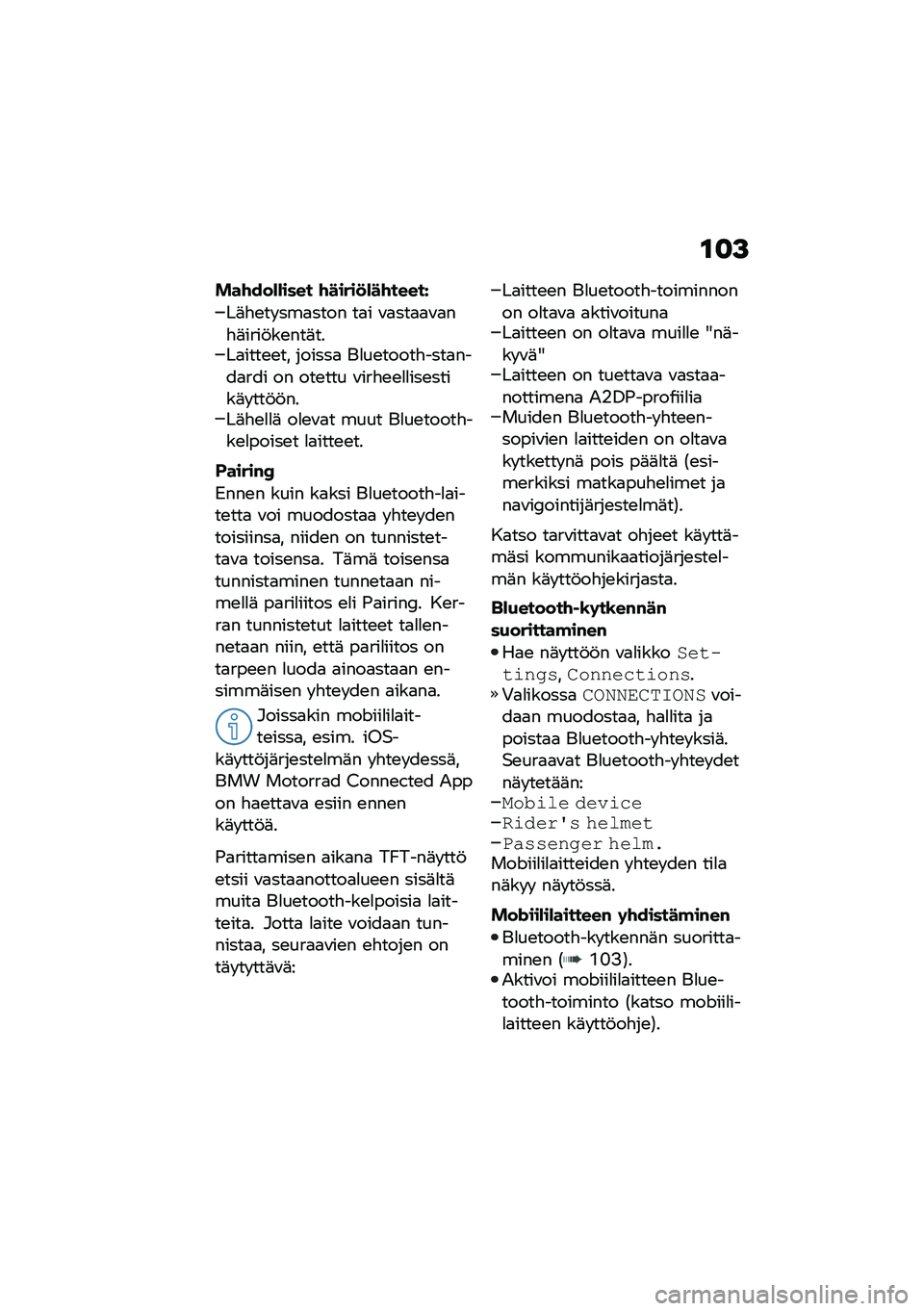 BMW MOTORRAD R 1250 RS 2020  Käsikirja (in Finnish) �\f�
�>
���\f���*�*���� �\f�����
�*��\f�����J
��	�"�\b�� ���
���� ��
� �\f�
���
�
�\f�
��"�	����!��\b���	����
����\b�\b�� ������
 ��
��\b�����"�