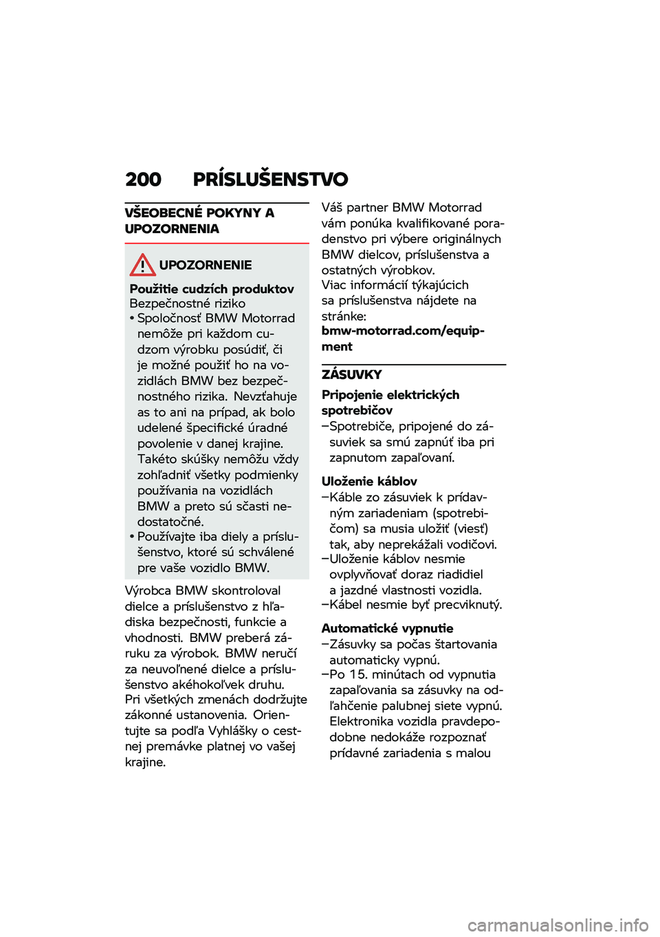 BMW MOTORRAD R 1250 RS 2020  Návod na používanie (in Slovak) ��\f�\f ��J�f��M�d�����0��
�����\b���� ������ ��d���T��J����G�
�����������
�����\f��\f�
 �������2 ������1����������$����$�+ ���