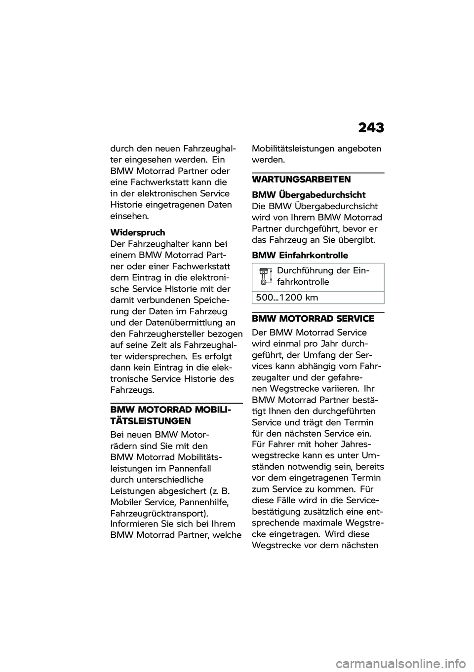 BMW MOTORRAD R 1250 RS 2021  Betriebsanleitung (in German) ���A
����� ���\b �\b����\b ��\f��������\f�#�$��� ���\b���	����\b �!�����\b� �6��\b��� �������\f� �*�\f���\b�� �������\b� ��\f���!��� �	��