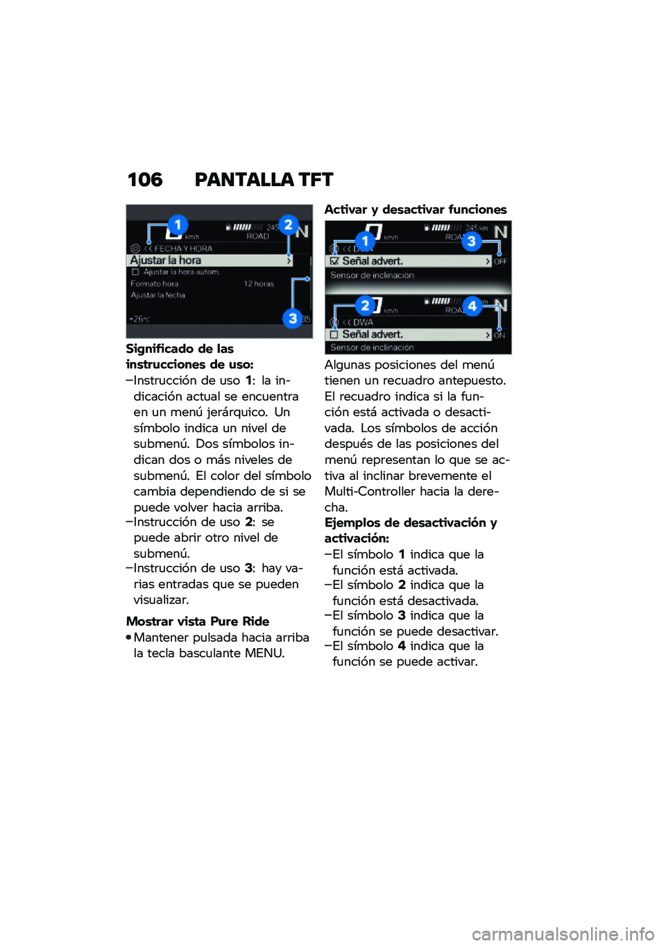 BMW MOTORRAD R 1250 RS 2021  Manual de instrucciones (in Spanish) �
�\b�4 �F��
����� ��6�
�1��(���&����� �� �
��\b���\b�	��\f�������\b �� �\f�\b��M
�3����	�
����� �� �
���5�: �� ���&�������� ����
�� �� �
