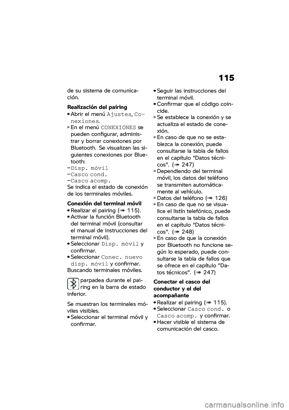 BMW MOTORRAD R 1250 RS 2021  Manual de instrucciones (in Spanish) �
�
�/
�� ��
 ������
� �� ���
�
�����&�����
����
��3����� ���
 �)������(
�+��	��	 �� �
���-�.�(��!���!�"������<�\f����!��%� �� �
���-���+