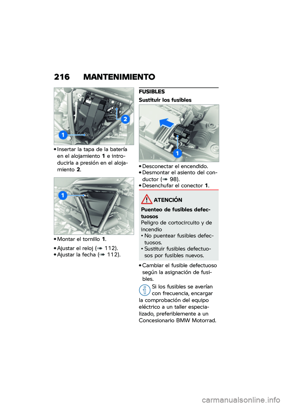 BMW MOTORRAD R 1250 RS 2021  Manual de instrucciones (in Spanish) ��
�4 ���
���
�\f��\f��
��
�3����	���	 �� ���� �� �� �����	���� �� ����(��
������5� ����	��&��
���	�� � ��	����� �� �� ����(��&�
��