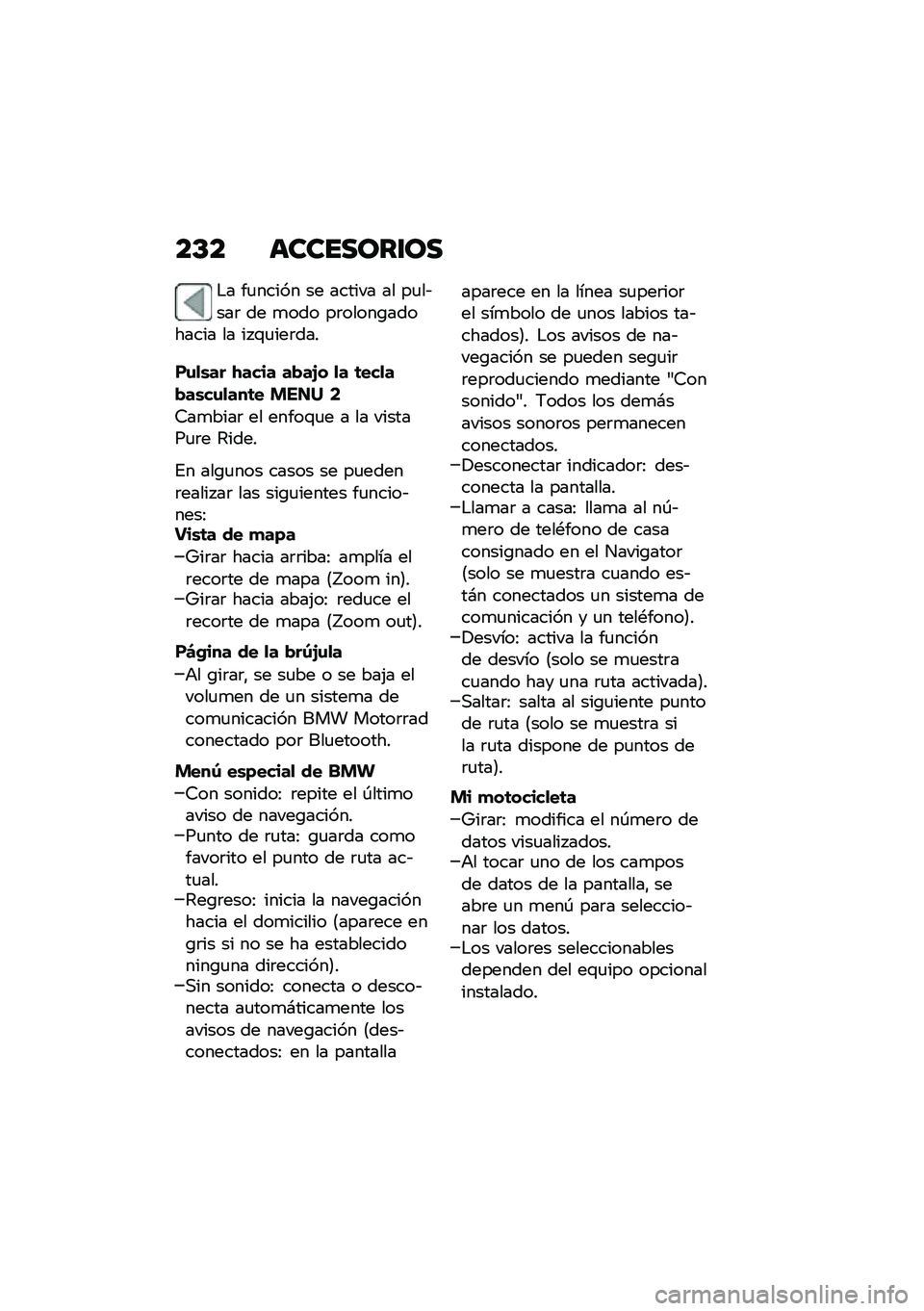 BMW MOTORRAD R 1250 RS 2021  Manual de instrucciones (in Spanish) ��C� ��������\f��
�$� ��
����� �� ������ �� ��
��&���	 �� �
��� ��	�����\b�������� �� �� �\f�
���	���
��\f�
�\b�� �-���� ��!��2� �
�