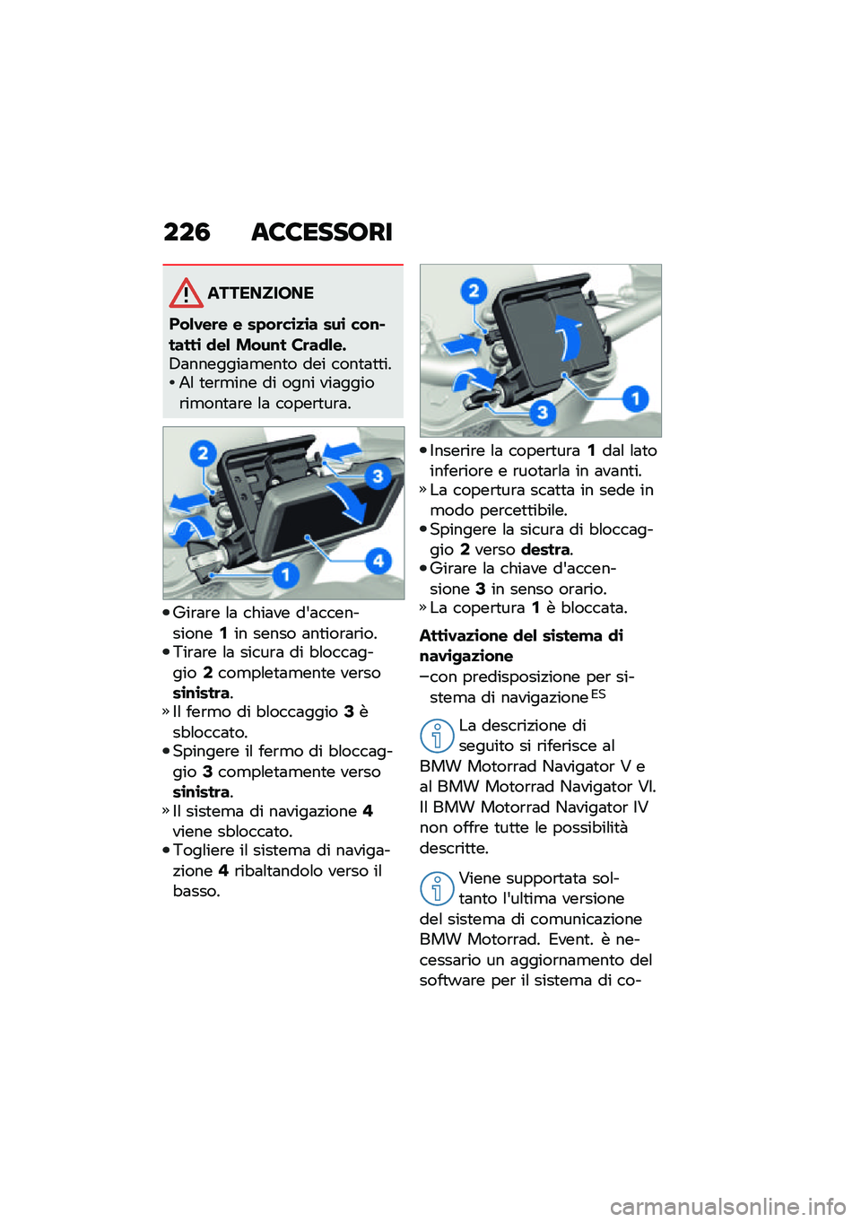 BMW MOTORRAD R 1250 RS 2021  Libretto di uso e manutenzione (in Italian) ���3 ��8�8������
����������
���&�.��	� � ��+��	��\b�
�\b� ���\b ���\f�#�����\b �
��& ����\f� ��	��
�&��$�,�	�������	�
���
� ��� ����
�	�
�
�