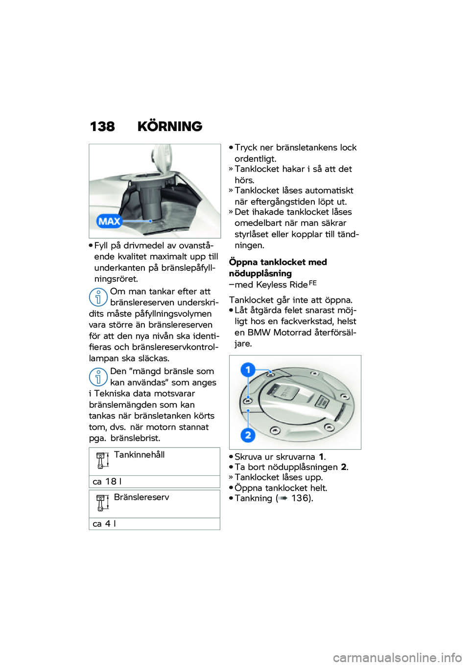 BMW MOTORRAD R 1250 RS 2021  Instruktionsbok (in Swedish) ��E�A �=������
�.�!�� �%� �
������
�� �\b� �\f��\b��
������
� ���\b����� ��\b�4���\b�� ��%�% �������
����\b���� �%� � ����
���%���!�����