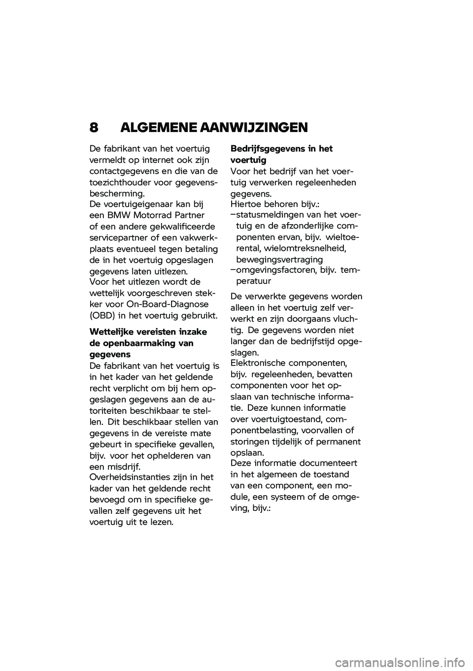 BMW MOTORRAD R 1250 RS 2021  Handleiding (in Dutch) �: ��\f�
����� ����������
��
�!� � �
�����
�� �
�
� ��� �
�����\f���
�����\b�	� �� �������� ��� ���������
�������
��� �� �	�� �