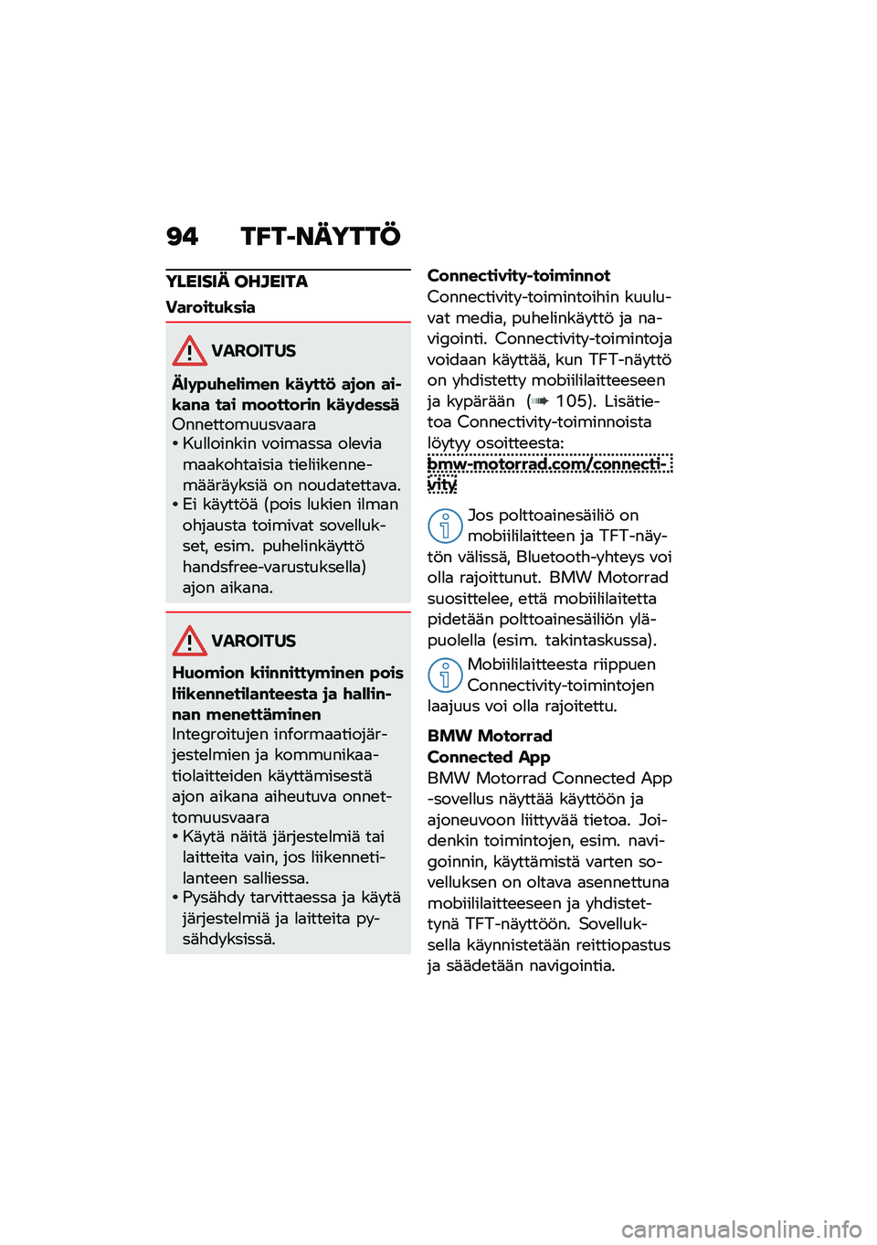BMW MOTORRAD R 1250 RS 2021  Käsikirja (in Finnish) �<� ��A��1������@
������� �������
�������(�\b���
��������
�M�)�	�"�(�\f��)��!��# �\b��	���
 ��
��# ��� �\b��#� ��� �!��������# �\b��	���
