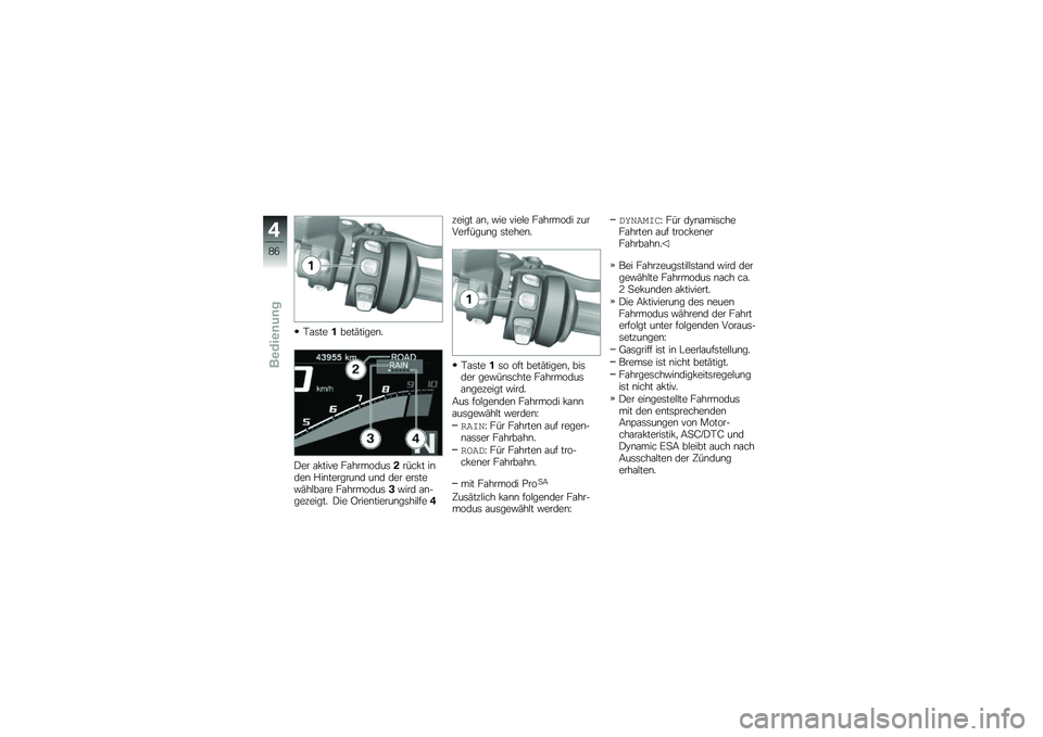 BMW MOTORRAD R 1250 RS 2018  Betriebsanleitung (in German) �,�\f�	�������(�����\b�
�)�� �\f�!���� ��\f�������	�!����!� ��\b���\b �%��\b�������\b� ��\b� ��� ���	���"�(��$��\f�� ��\f�������	�&�"��� �