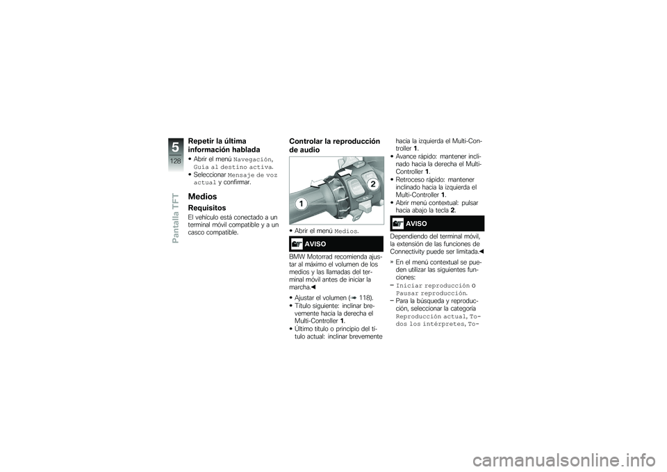 BMW MOTORRAD R 1250 RS 2018  Manual de instrucciones (in Spanish)  :  >       	  D     	
   3 \b   	   .   A 	 4  	  	
 +  	  	     
   - %    $     	 " E             	 \b        
 ,          	 :  	     