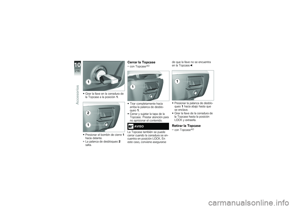 BMW MOTORRAD R 1250 RS 2018  Manual de instrucciones (in Spanish) �W��	��	 �� ����� �� �� ���	�	���
�	� ���� �;������ � �� �������&���
��	�������	 �� ���
��� �� ����	�	������� ��������
�$� �