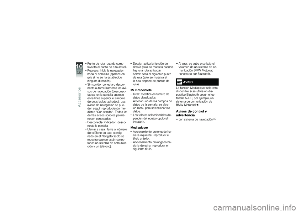 BMW MOTORRAD R 1250 RS 2018  Manual de instrucciones (in Spanish) ��
��� �� �	�
���F �\b�
��	�� ���
������	��� �� ��
��� �� �	�
�� ����
���
�<��\b�	����F ������ �� �����\b����&������ �� ���
�����