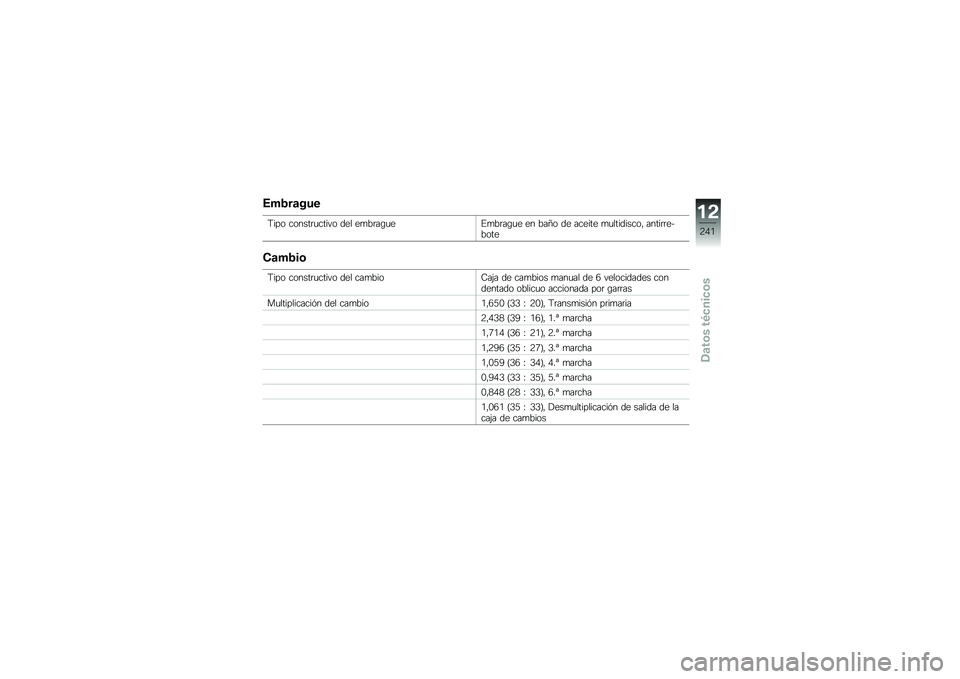 BMW MOTORRAD R 1250 RS 2018  Manual de instrucciones (in Spanish) �6��4��	���
�;��� ������	�
����� ��� ��
��	��\b�
��%�
��	��\b�
� �� ���C� �� ������ �
�
���������" �����	�	������
�-�	��4��\b
�;��� ��