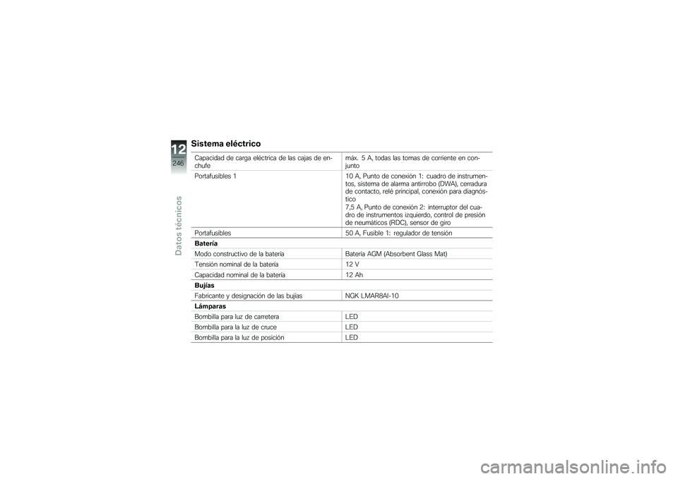 BMW MOTORRAD R 1250 RS 2018  Manual de instrucciones (in Spanish) �������	 ���0�
����
�\b
�7�������� �� ���	�\b� ���*���	��� �� ��� ���(�� �� ������
���
�#�)� �8 �+�" ����� ��� ���
�� �� ���	�	����