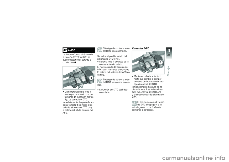 BMW MOTORRAD R 1250 RS 2018  Manual de instrucciones (in Spanish) �\f�"���9
�$� ��
����&� �7����	�� ����#�
��� ���� ��	�����&� �?�!�;�7�@ ���
���*� ����
��� �����������	 ��
�	���� �������
����&��
��