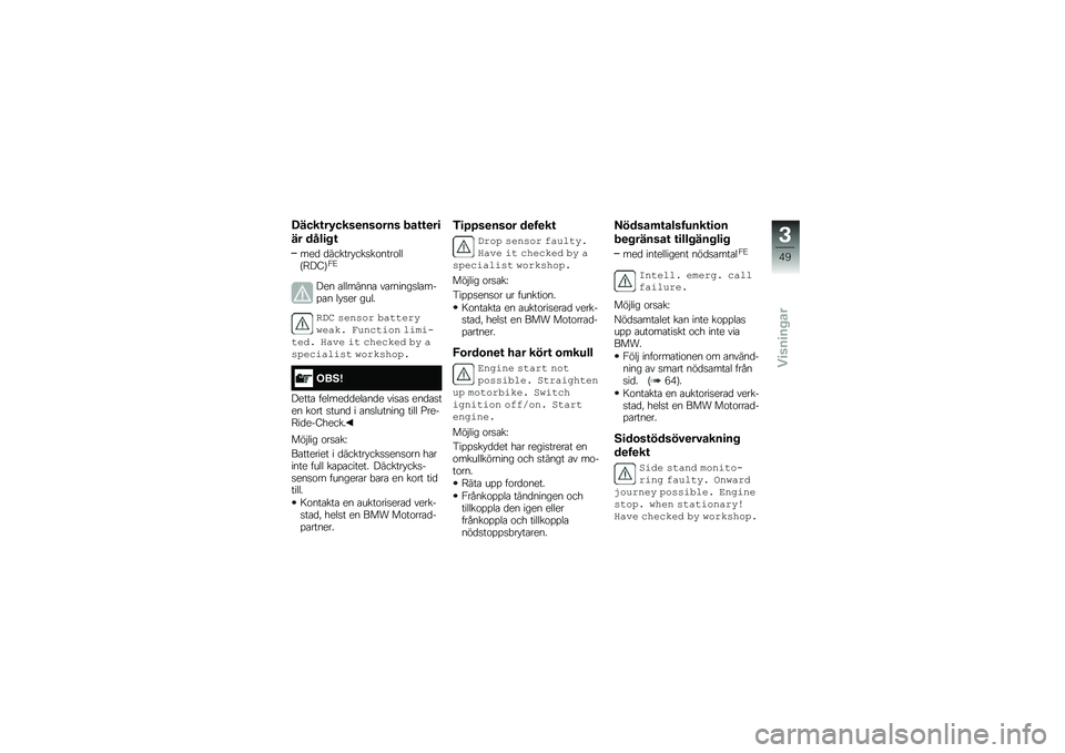 BMW MOTORRAD R 1250 RS 2018  Instruktionsbok (in Swedish) �C����\f��0����
���\b��� ���\f�\f�
��
�� ����
� �\f
���
 �
������ ���
��\f����\f���C�?��8�D�3�E
��� �\b�������\b ��\b������
��\b���%�\b� �� �
�