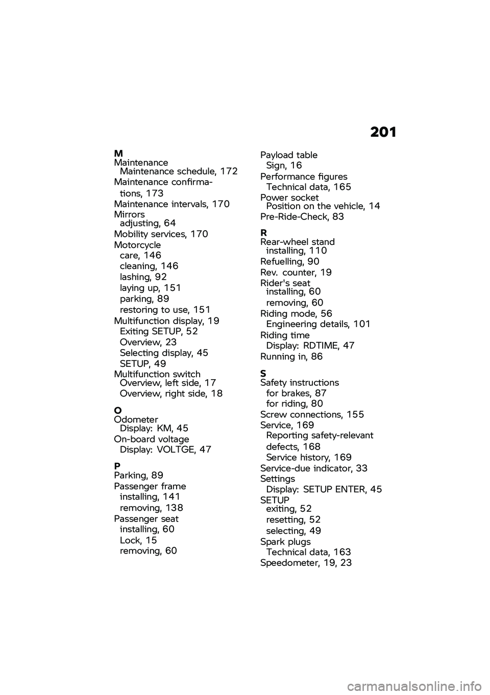BMW MOTORRAD R NINE T 2021  Riders Manual (in English) ��
�\f
���	���
���	�����	���
���	��� �������\f��! �D�A�$��	���
���	��� ������\b��	� �
�����! �D�A�?��	���
���	��� ���
��\b��	�\f��! �D�A�B���\