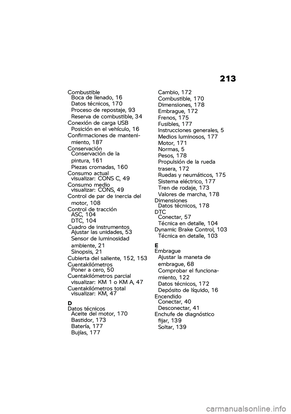 BMW MOTORRAD R NINE T 2021  Manual de instrucciones (in Spanish) ��
�D
�6��
��
���������� �� ��������" �D�L�!���� ��*�������" �D�C�R��	����� �� �	�������(��" �F�>�4����	�� �� ���
��
�������" �>�H�6��