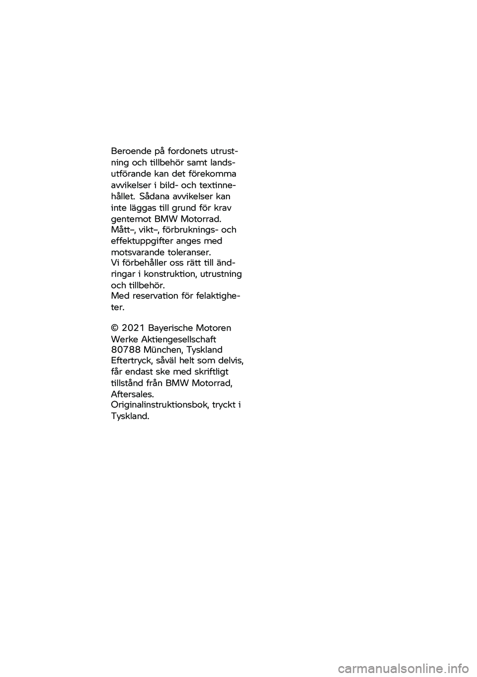 BMW MOTORRAD R NINE T 2021  Instruktionsbok (in Swedish) �%��\b���	�� ��& �
��\b���	��\f�
 ��\f�\b��
�\f��	��	� ���( �\f����)��(��\b �
���\f ���	��
���\f�
��\b��	�� ���	 ���\f �
��\b��������������
��\b � 