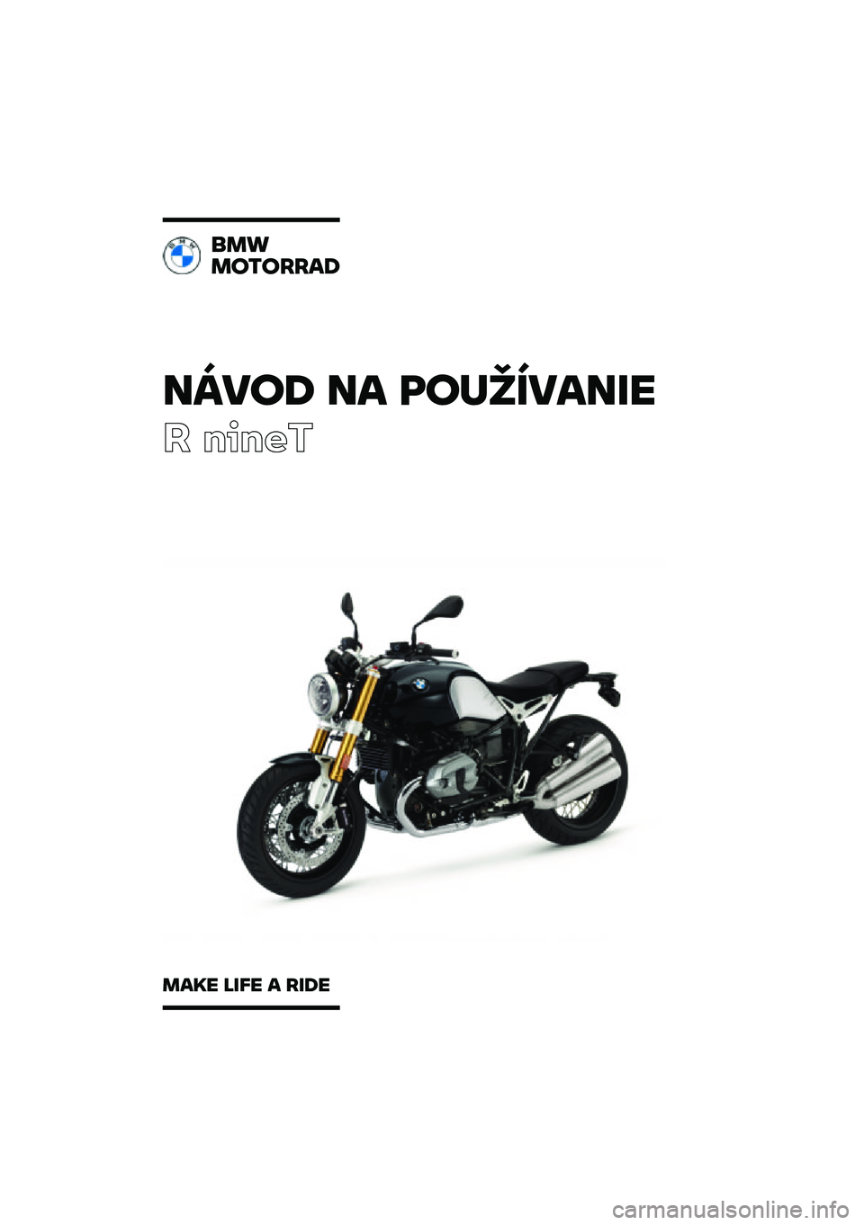 BMW MOTORRAD R NINE T 2021  Návod na používanie (in Slovak) 