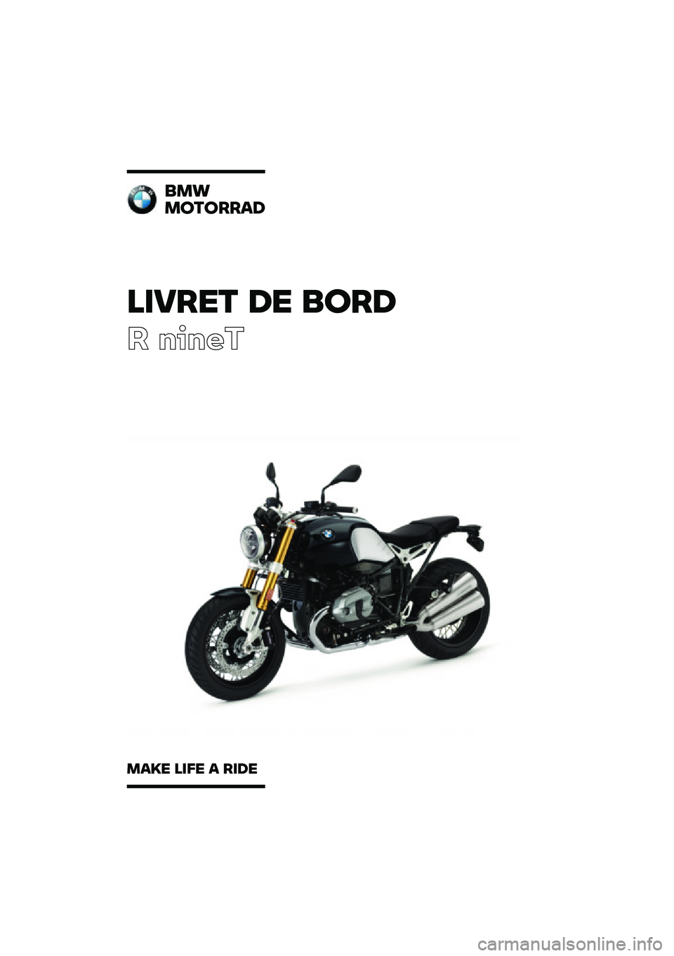 BMW MOTORRAD R NINE T 2020  Livret de bord (in French) 