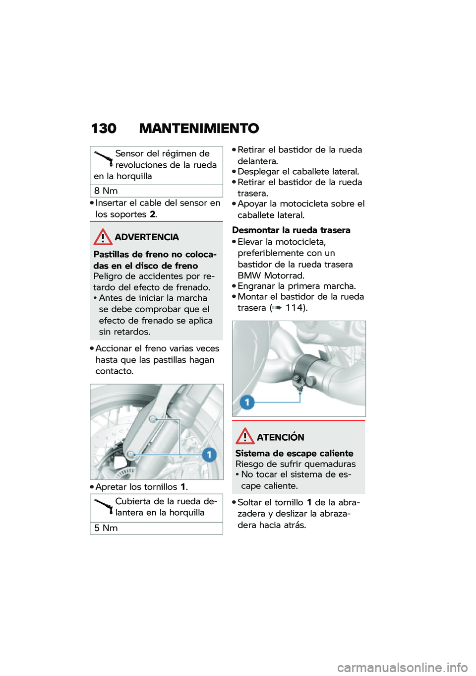 BMW MOTORRAD R NINE T 2020  Manual de instrucciones (in Spanish) �
�D�\b ���
���
�\f��\f��
��
�,�����	 ��� �	�*�\b��
�� ���	�����
������ �� �� �	�
����� �� ���	�\f�
����
�O ��

�3����	���	 �� ����� ��� 