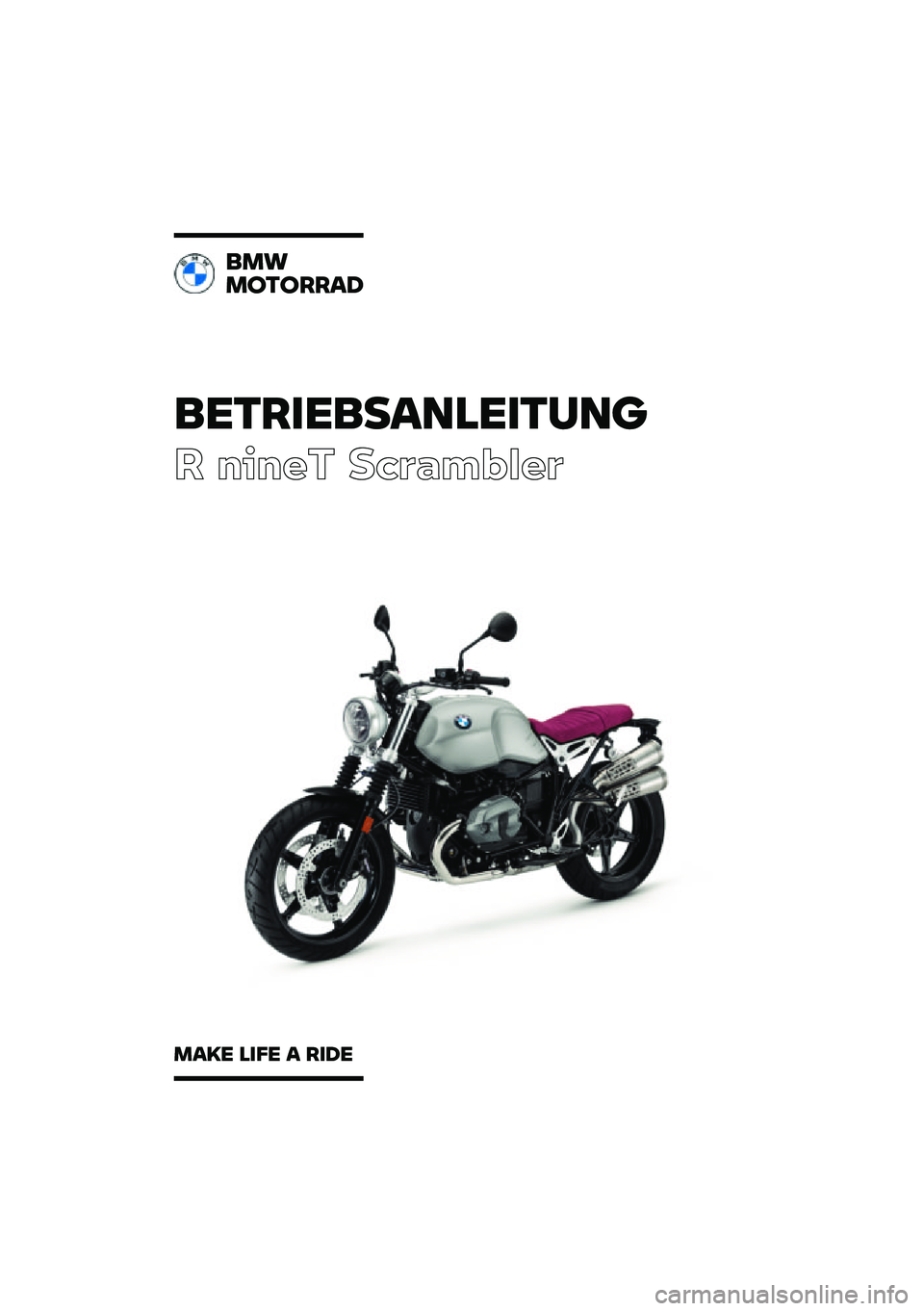 BMW MOTORRAD R NINE T SCRAMBLER 2021  Betriebsanleitung (in German) 