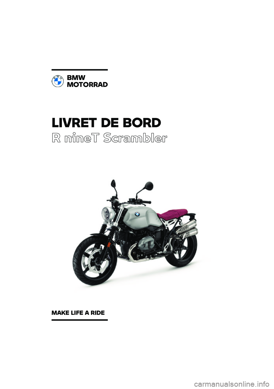 BMW MOTORRAD R NINE T SCRAMBLER 2021  Livret de bord (in French) 