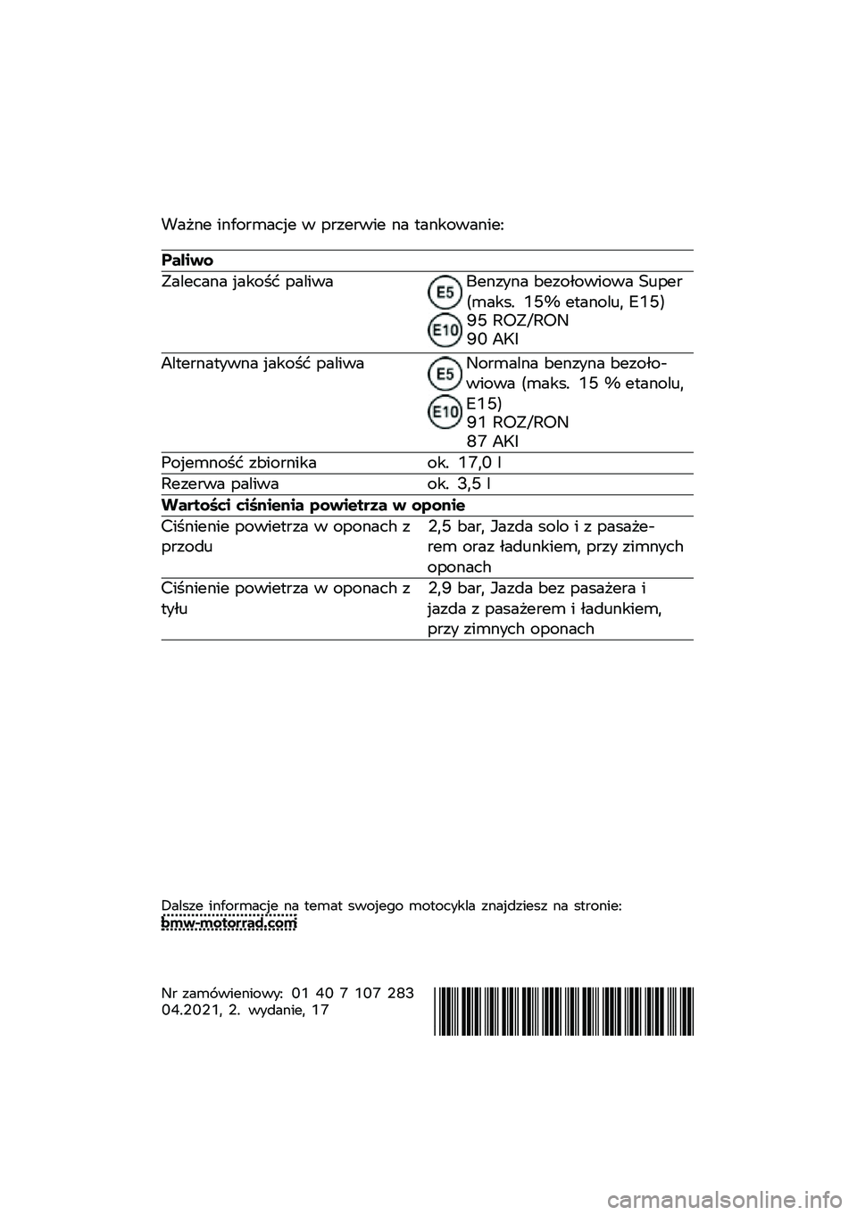 BMW MOTORRAD R NINE T SCRAMBLER 2021  Instrukcja obsługi (in Polish) �!��"�\f� ��\f���
�	���� � ��
���
��� �\f� �
��\f�����\f���=
������
�.������\f� �����$� �������6��\f���\f� �<����-������ �>�\b���
��	��