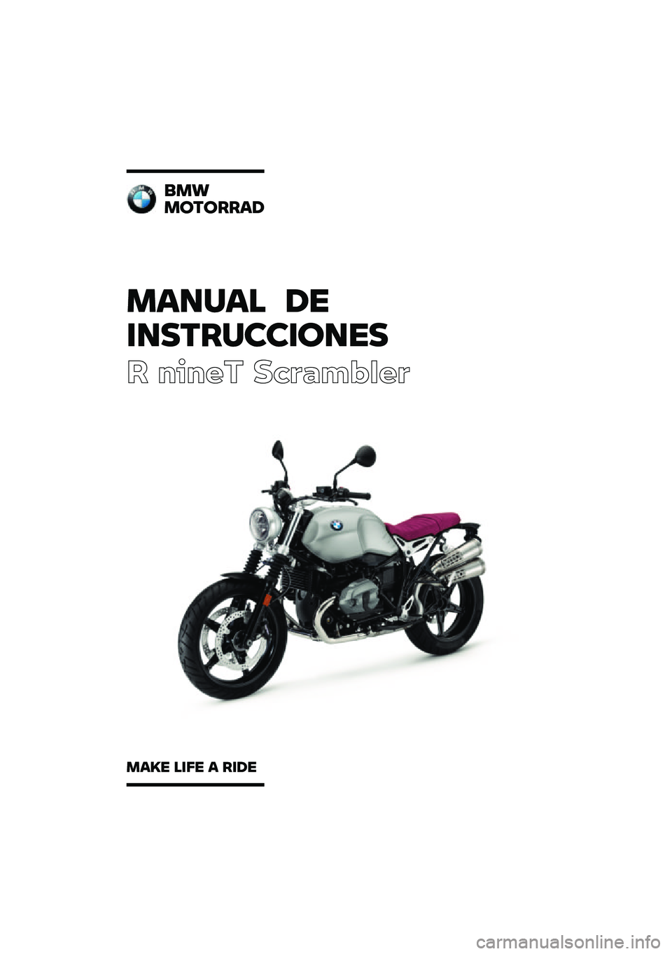 BMW MOTORRAD R NINE T SCRAMBLER 2020  Manual de instrucciones (in Spanish) 