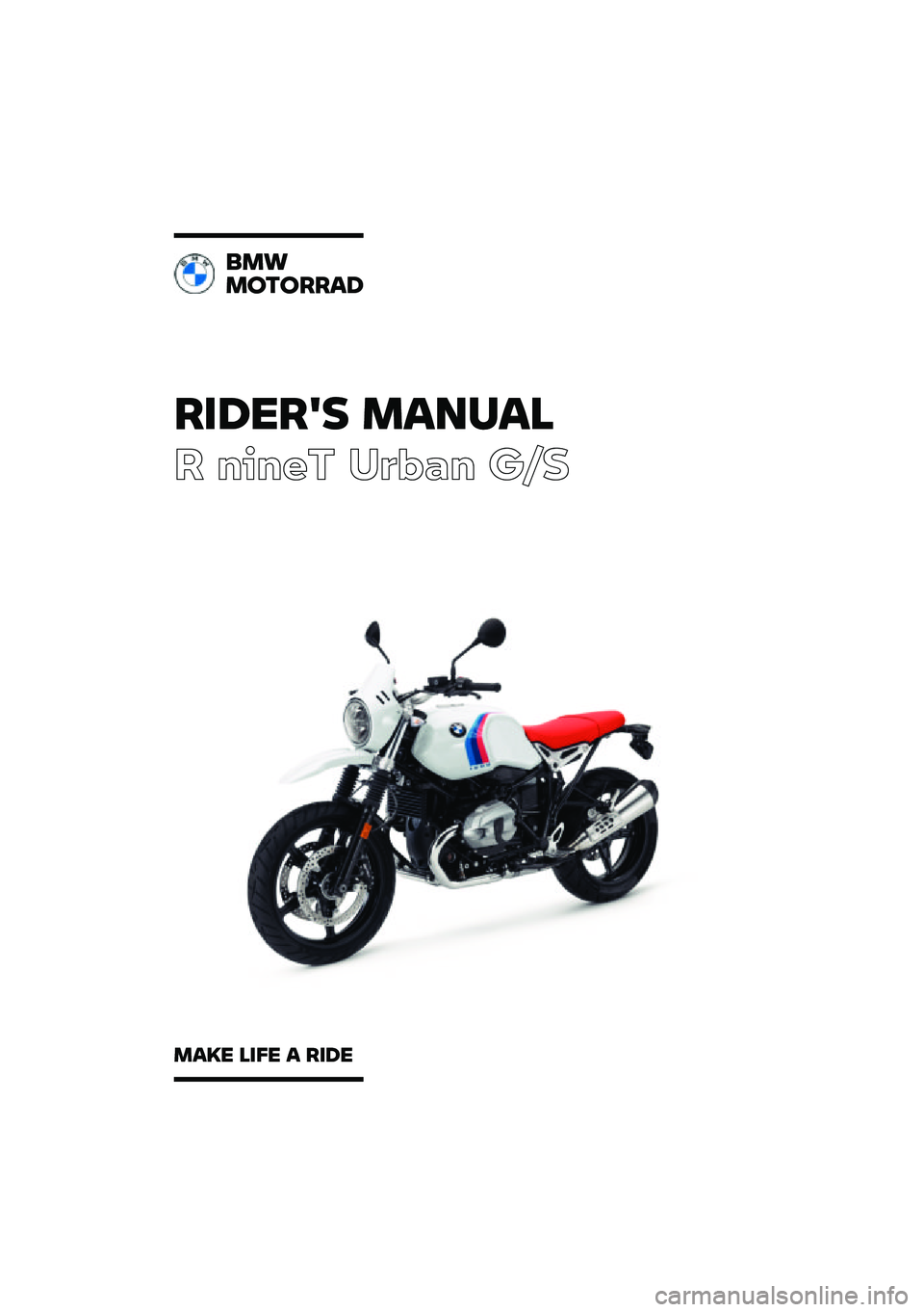 BMW MOTORRAD R NINE T URVAN G/S 2021  Riders Manual (in English) 