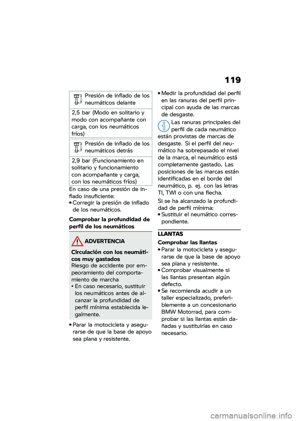 BMW MOTORRAD R NINE T URVAN G/S 2021  Manual de instrucciones (in Spanish) �
�
�A
��	����� �� ������� �� ������
�
�#����� �������
�.�"�N ���	 �8���� �� �������	�� ��
��� ��� ����
���1���� ������	�\b��" �