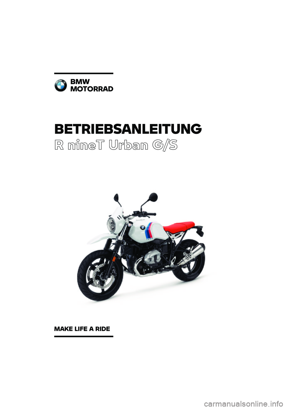 BMW MOTORRAD R NINE T URVAN G/S 2020  Betriebsanleitung (in German) 