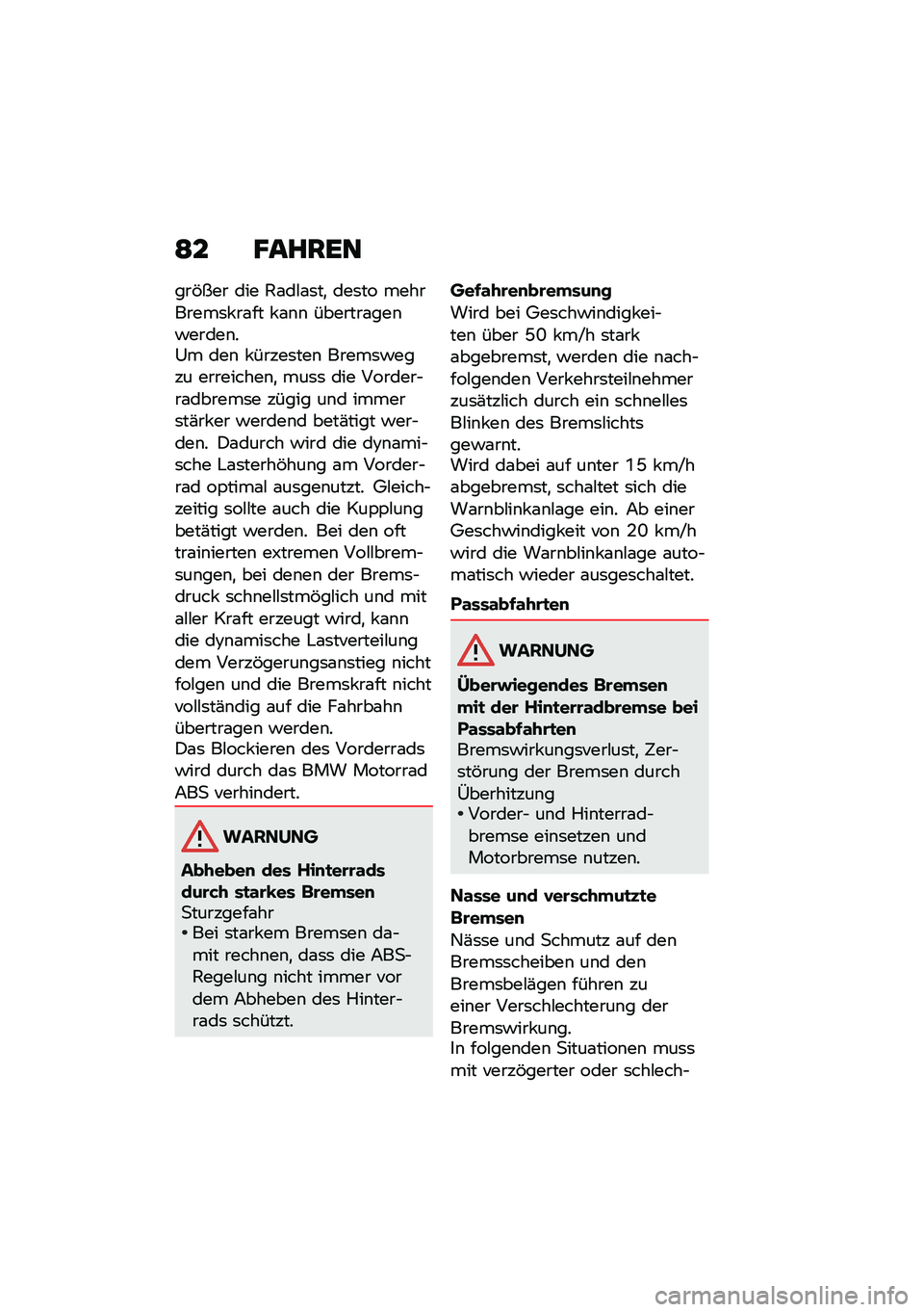 BMW MOTORRAD R NINE T URVAN G/S 2020  Betriebsanleitung (in German) �>� �I�����
���&��� ��� �1�\f��#�\f�	��
 ���	�� ���������	� ��\f�� � �\f�\b�\b �������\f���\b�!�����\b��0� ���\b � �����	���\b �����	�!����