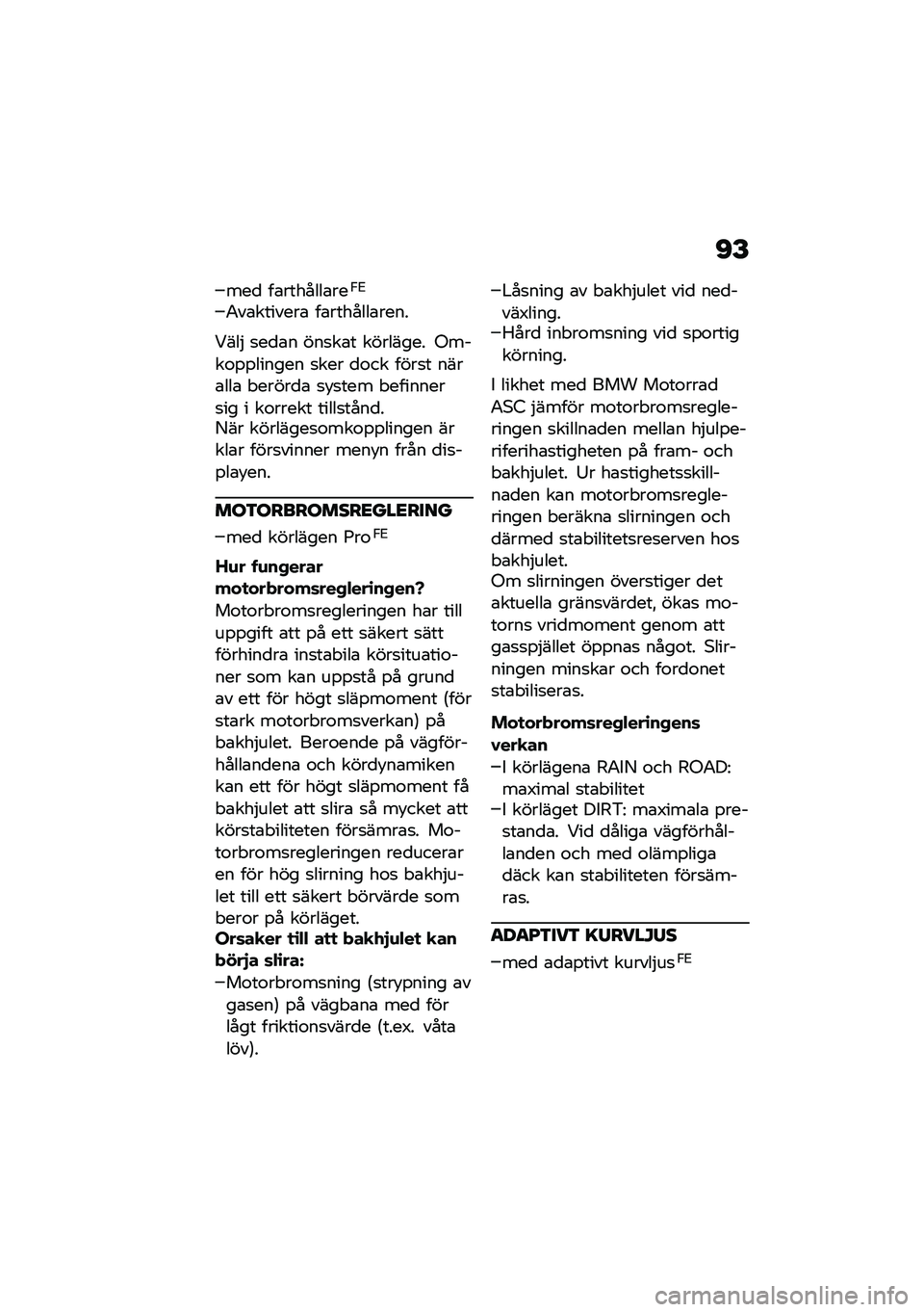 BMW MOTORRAD R NINE T URVAN G/S 2020  Instruktionsbok (in Swedish) �D�F
���
 ��\b�������\b���,�2
�0��\b�������\b ��\b�������\b����
�<���$ �
��
�\b� ���
��\b� �������� �-����\f�%�%������ �
��� �
�\f�� ����
