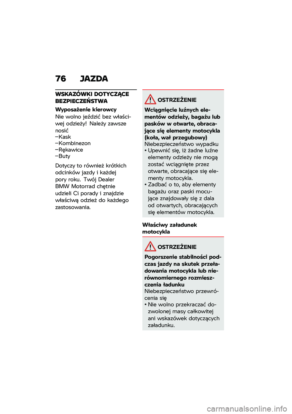 BMW MOTORRAD R NINE T URVAN G/S 2020  Instrukcja obsługi (in Polish) �D�7 ����2�
��������� �2���T�?��W�?�����@���?���[����
��2�4�\f���I�&���& �\b��&��\f�+�	�2
�4�� ����� �%��>�
��� �&�� �������$���% ��
�����