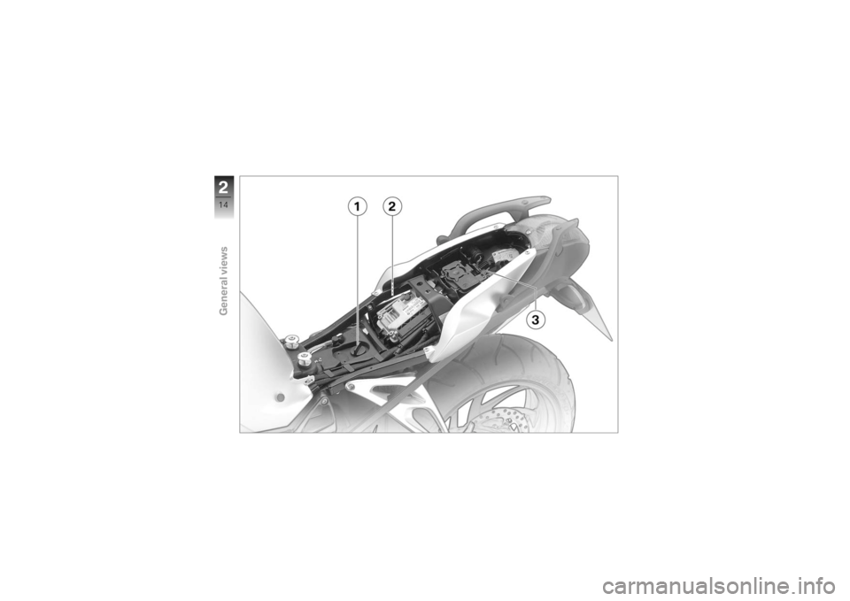 BMW MOTORRAD K 1200 R 2007  Riders Manual (in English) 214zGeneral views 