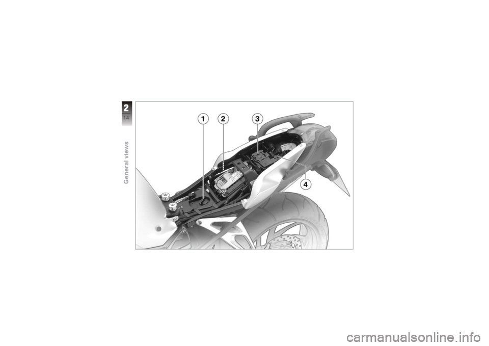 BMW MOTORRAD K 1200 R 2008  Riders Manual (in English) 214zGeneral views 
