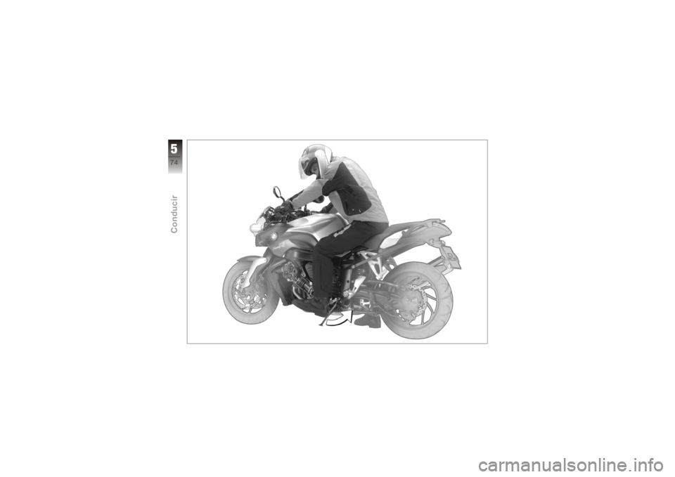 BMW MOTORRAD K 1200 R 2008  Manual de instrucciones (in Spanish) 574zConducir 