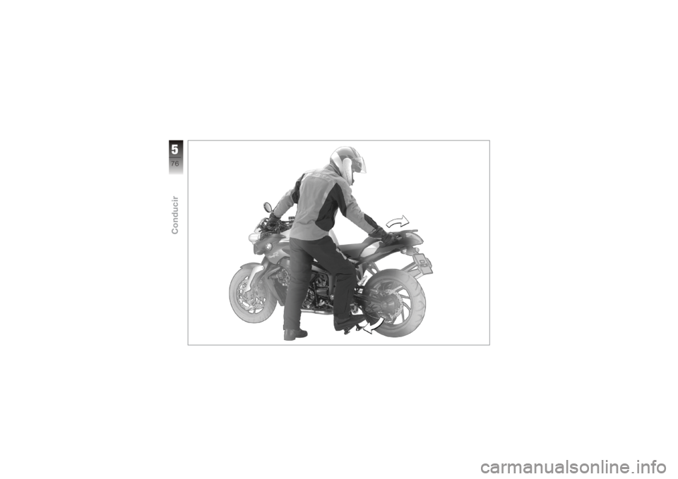 BMW MOTORRAD K 1200 R 2008  Manual de instrucciones (in Spanish) 576zConducir 