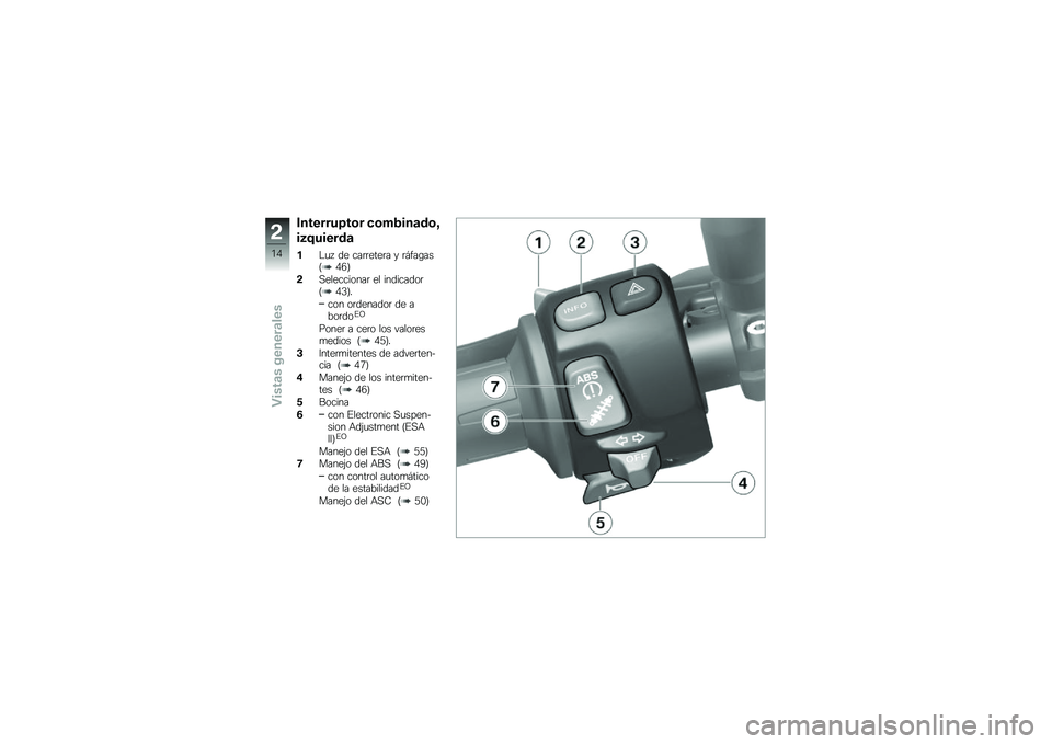 BMW MOTORRAD K 1300 R 2014  Manual de instrucciones (in Spanish) ��������6��\b� �
�\b��2���	��\b�8
��3�5������	
��$�
�  �� ���	�	����	� � �	�#���\b���C�/�4�D
�!�,����������	 �� ���������	�C�/�0�D�
��� ��	��