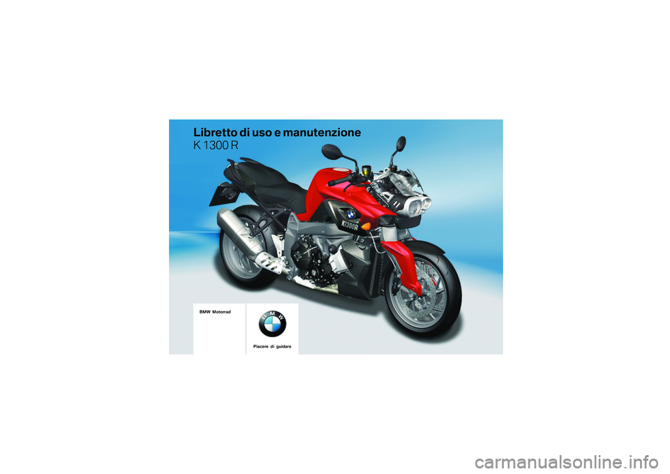 BMW MOTORRAD K 1300 R 2014  Libretto di uso e manutenzione (in Italian) 