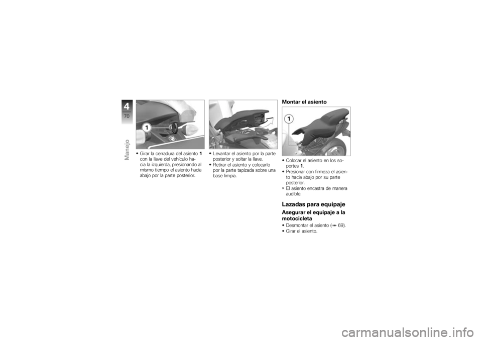 BMW MOTORRAD K 1300 R 2009  Manual de instrucciones (in Spanish) �M��	��	 �� ���	�	���
�	� ��� �������
�
��� �� ����� ��� ������
�� ���
��� �� ����
���	��� ��	��������� ��
�
���
� ����
�� �