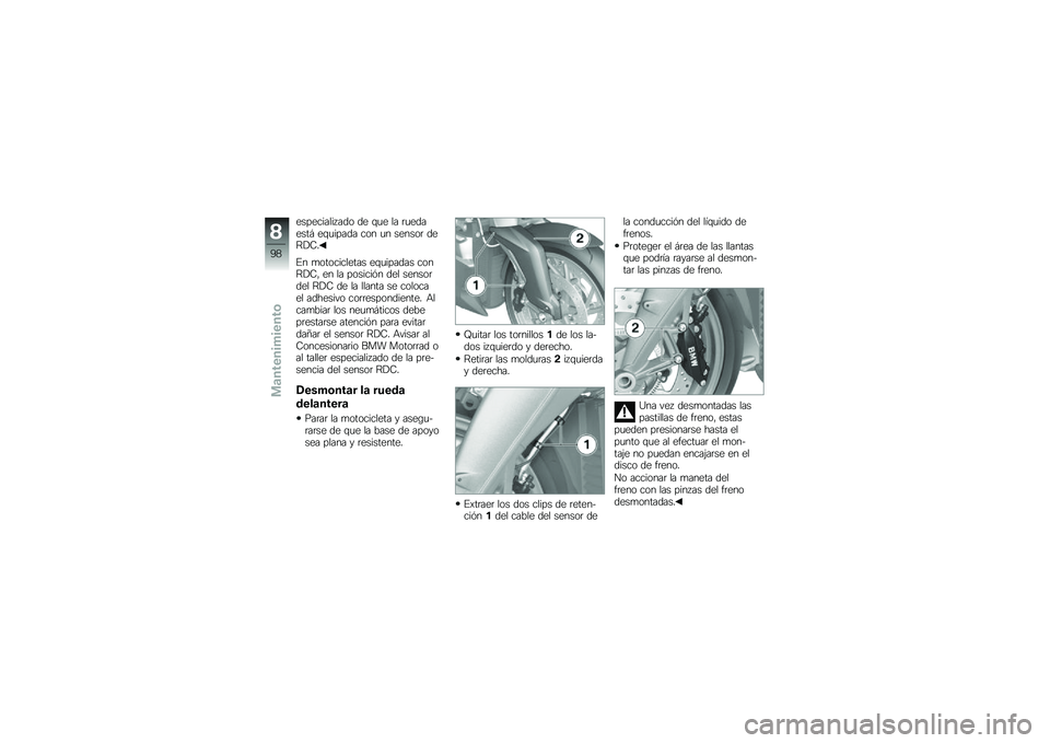 BMW MOTORRAD K 1300 R 2013  Manual de instrucciones (in Spanish) ������������� �� �\f�
� �� �	�
�������  ��\f�
����� ��� �
� ������	 ���;��-�
�#� �
����������� ��\f�
������ ����;��-� �� �� ���
