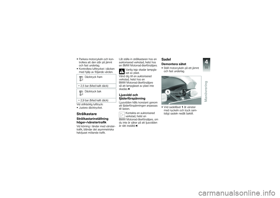 BMW MOTORRAD K 1300 R 2013  Instruktionsbok (in Swedish) �E����
�� ���������
�	�
 ��� ���
�����	�	�
�� ��� ��
�
 ���� �%� �$���
���� ���� �\b�
��
��	���
�8��
����	�	�
�� �	�\b��������
� � ���