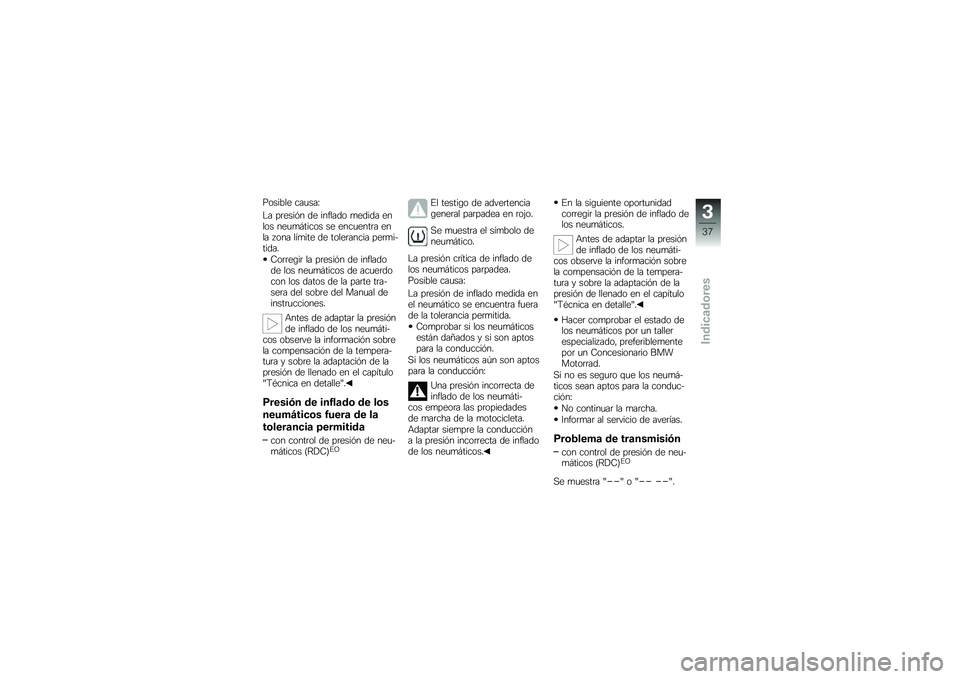 BMW MOTORRAD K 1300 R 2011  Manual de instrucciones (in Spanish) ��\b���.��
 ������D
�0� ���
���� �	�
 ������	�\b ��
�	��	� �
���\b� ��
���/����\b� ��
 �
����
���� �
��� �1�\b�� ������
 �	�
 ��\b��
������ 